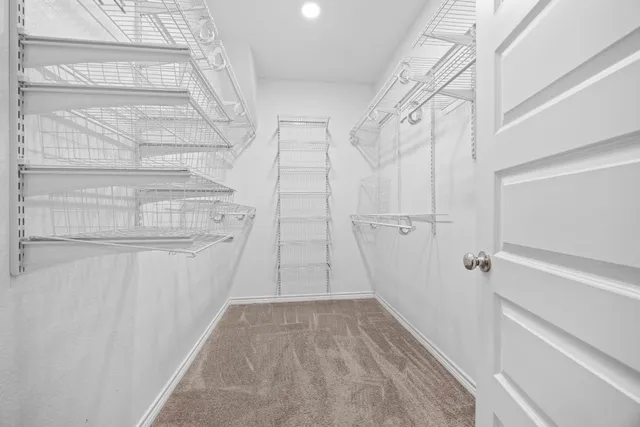 a view of a walk in closet