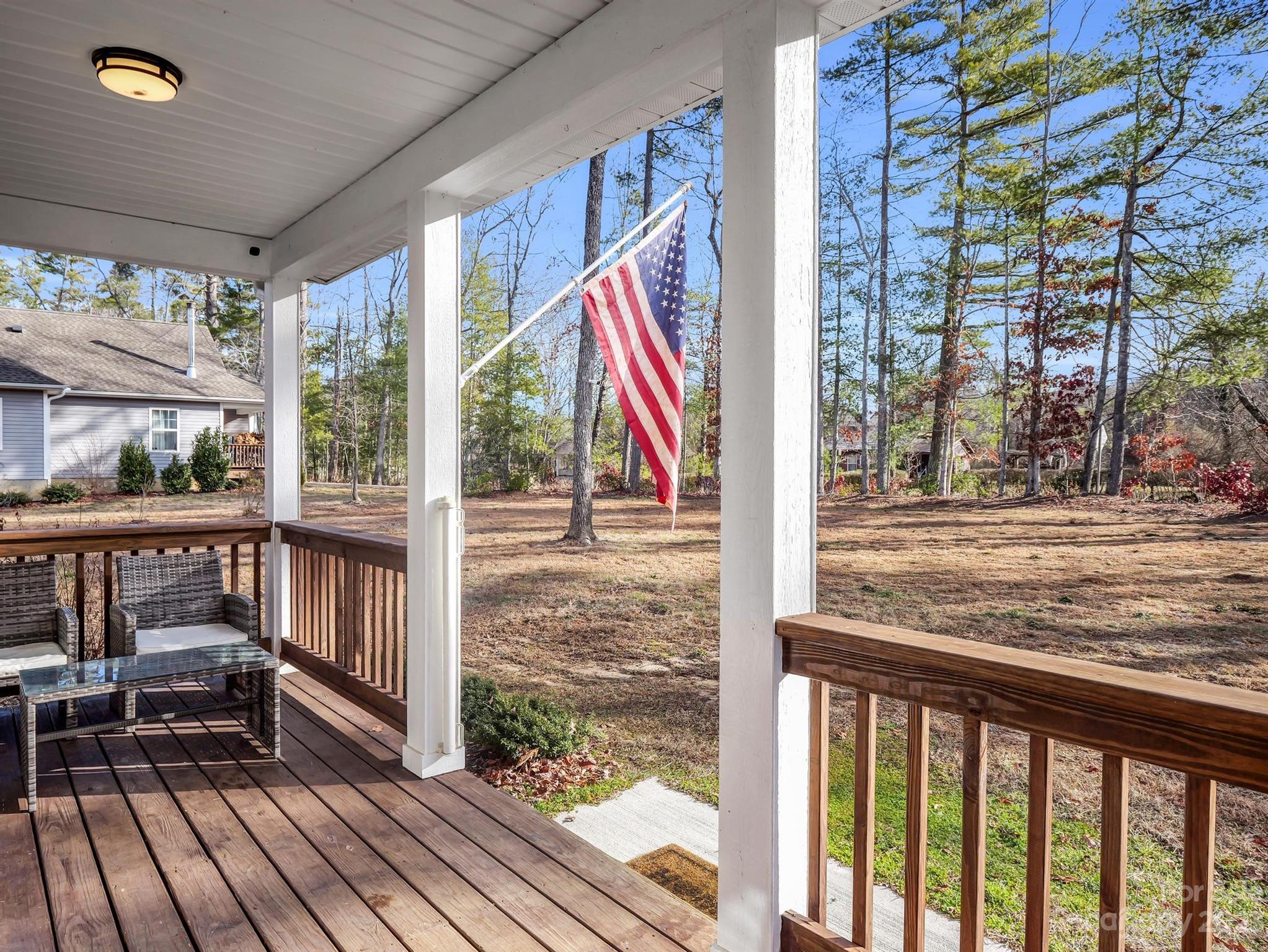 335 Mine Gap Road Flat Rock, NC 28731 - Photo 27 of 40 a view of a balcony with chairs