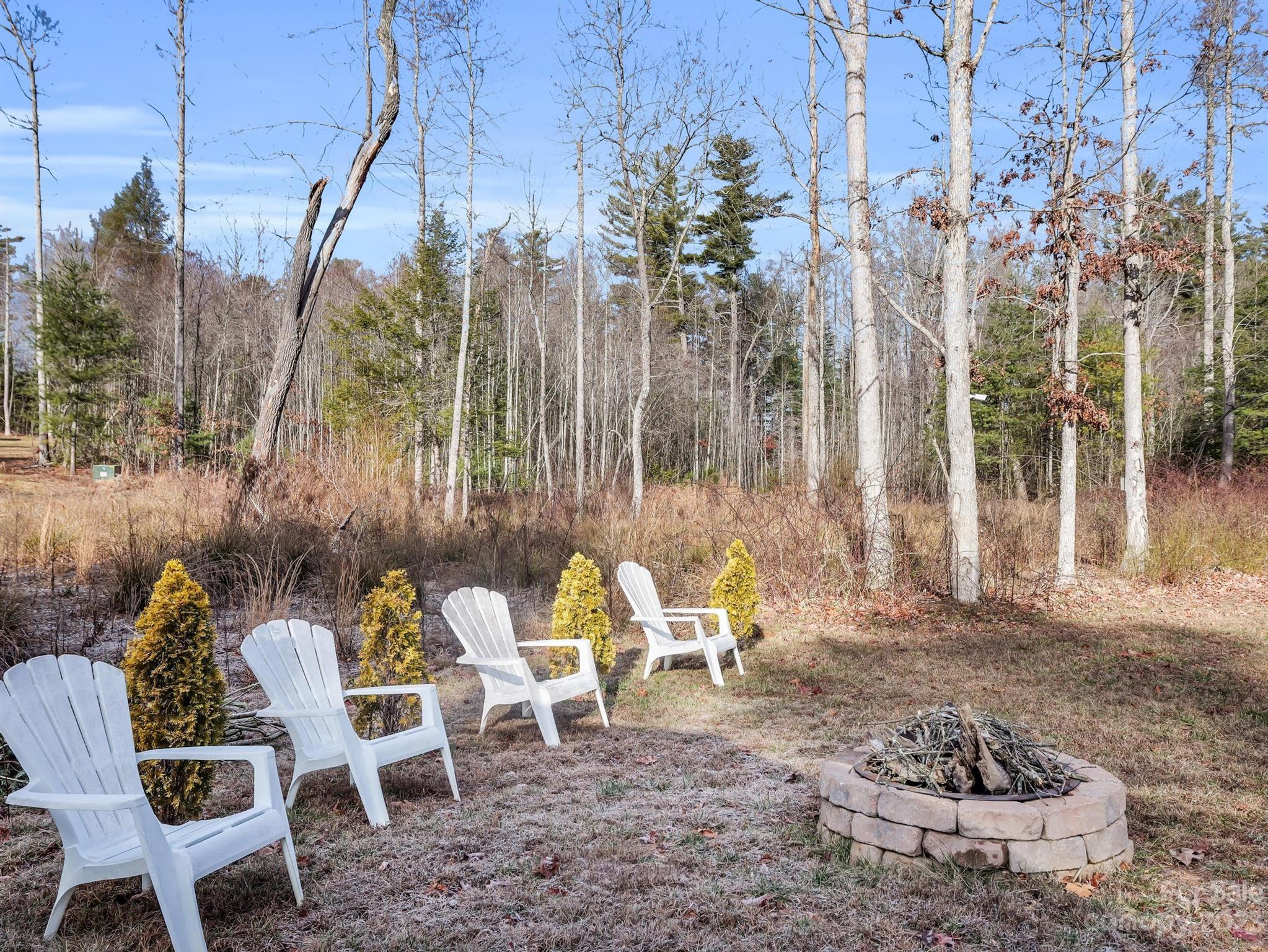 335 Mine Gap Road Flat Rock, NC 28731 - Photo 29 of 40 a view of a chairs and tables in the patio