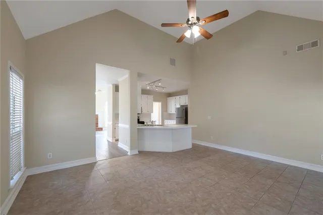 a view of kitchen and window