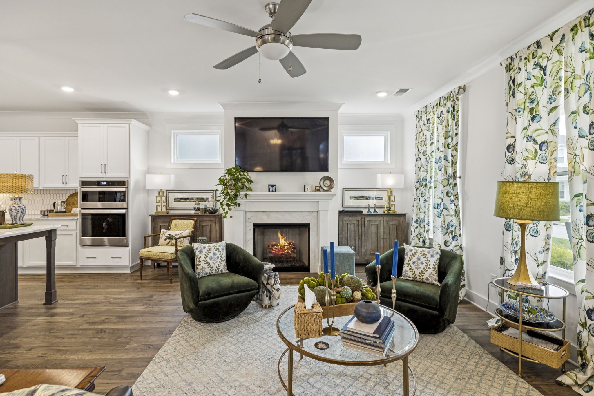 218 Southmen Lane Spring Hill, TN 37174 - Photo 22 of 73 a living room with furniture and a fireplace