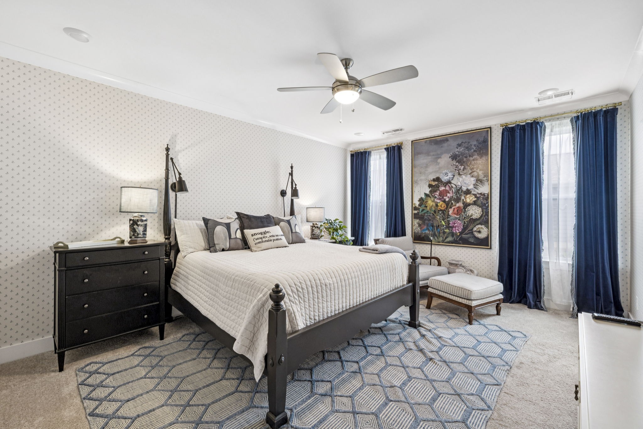 218 Southmen Lane Spring Hill, TN 37174 - Photo 38 of 73 a bed room with a bed and a chandelier