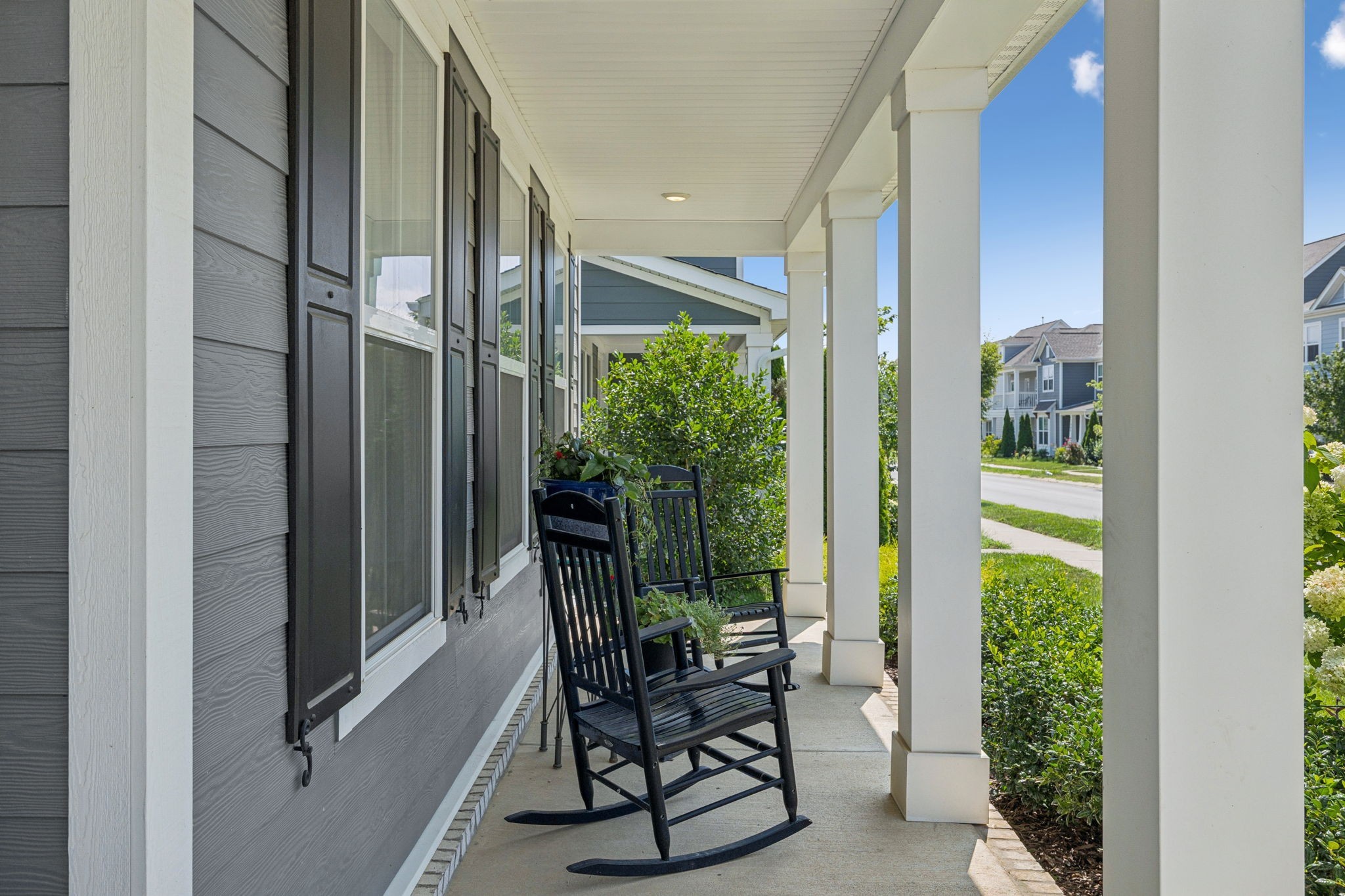 218 Southmen Lane Spring Hill, TN 37174 - Photo 10 of 73 a view of a porch with chairs and backyard