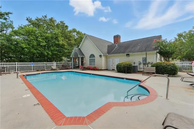 a view of a house with pool