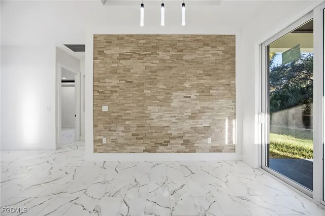 view of room with window