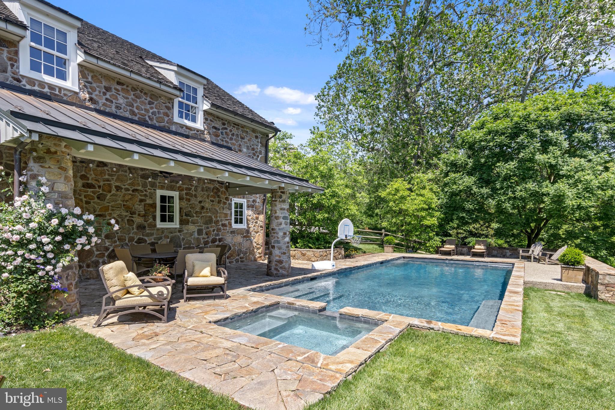 105 Brooke Farm Road Wayne, PA 19087 - Photo 6 of 47 Covered Patio near Pool is ideal for entertaining