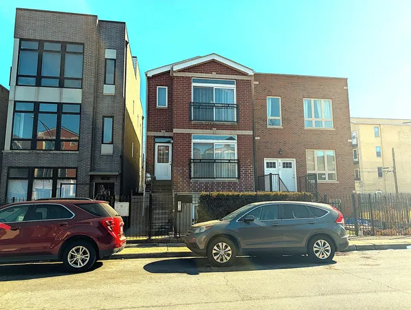 a car parked in front of a building