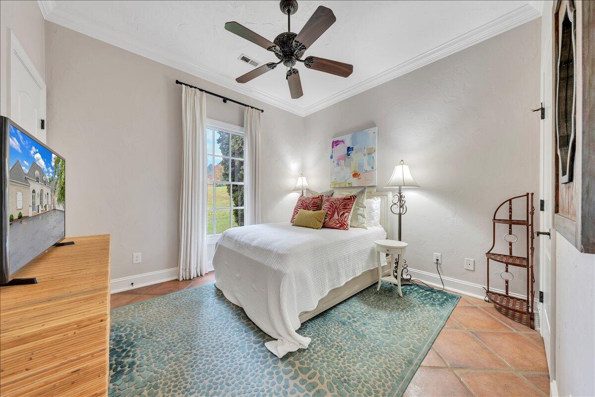 6 Compass Moneta, VA 24121 - Photo 30 of 60 a bedroom with a bed and a flat screen tv