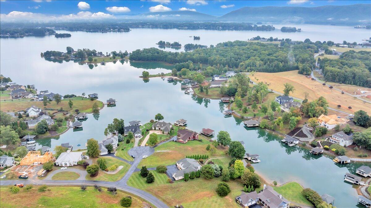 6 Compass Moneta, VA 24121 - Photo 52 of 60 an aerial view of lake residential houses with outdoor space