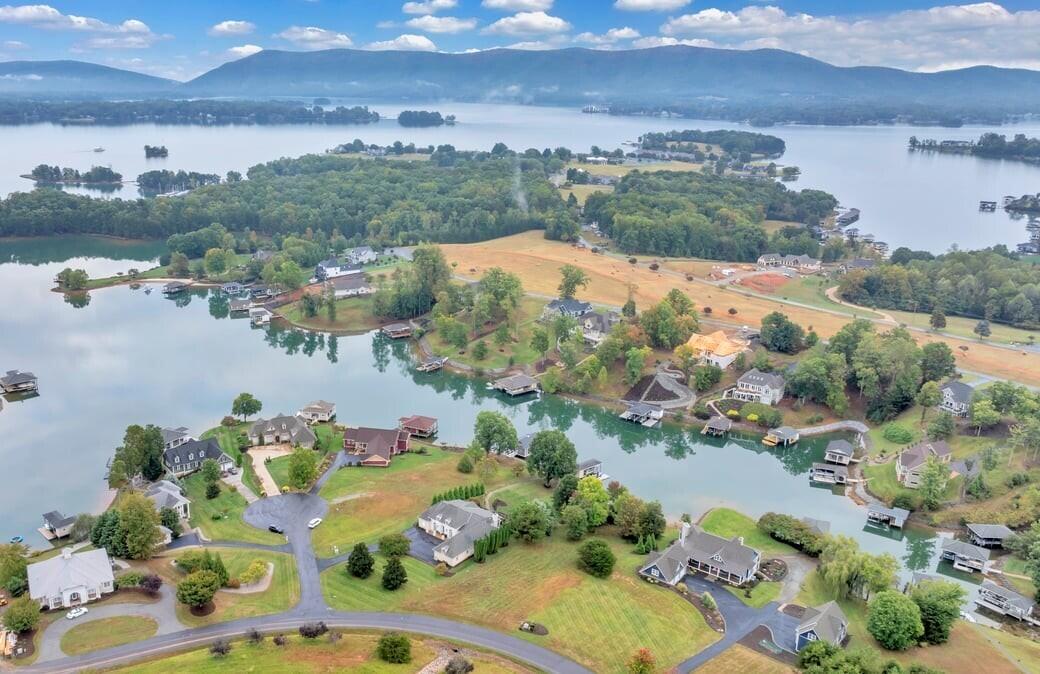 6 Compass Moneta, VA 24121 - Photo 59 of 60 an aerial view of lake residential houses with outdoor space