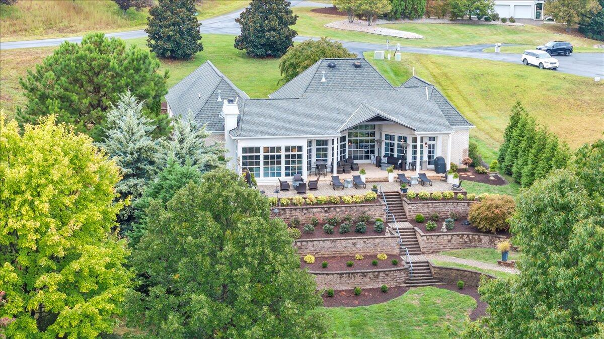 6 Compass Moneta, VA 24121 - Photo 7 of 60 an aerial view of a house with a garden and lake view