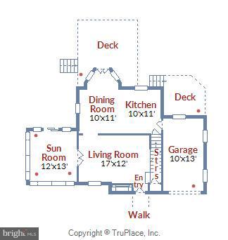 4001 Saul Road Kensington, MD 20895 - Photo 23 of 25 Main Level Floorplan