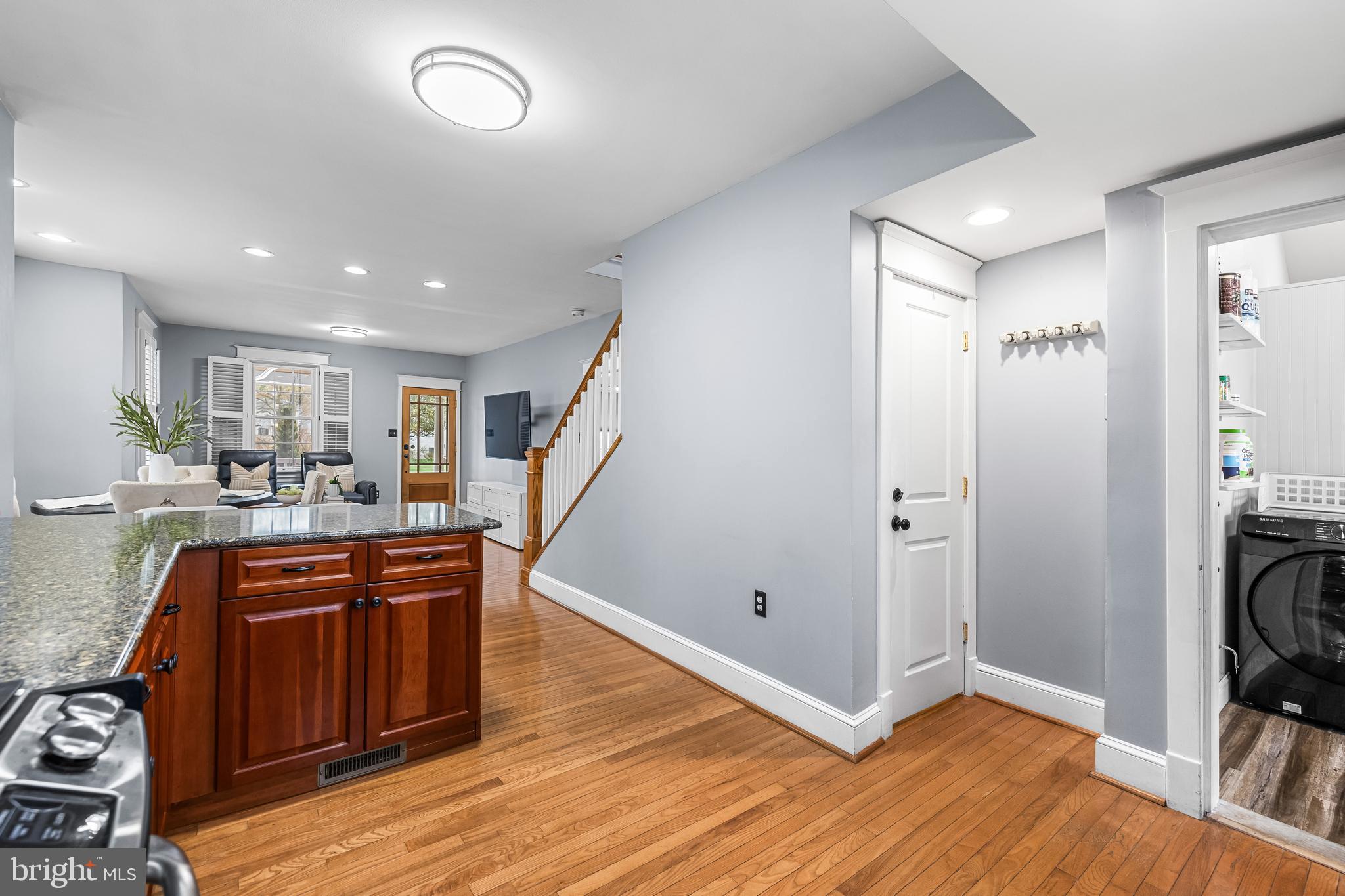 526 Hawthorne Road Linthicum Heights, MD 21090 - Photo 16 of 50 a view of kitchen with stainless steel appliances granite countertop cabinets and wooden floor