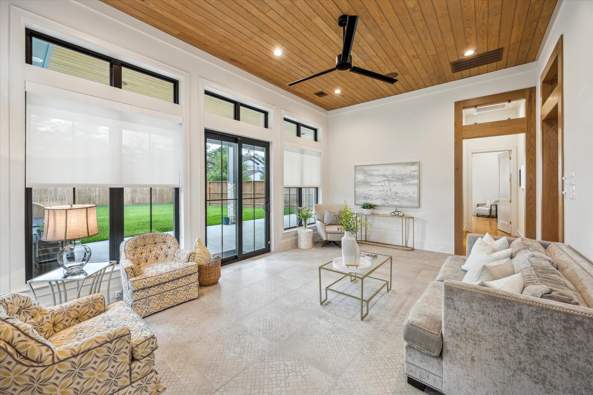 739 Azaleadell Drive Houston, TX 77018 - Photo 25 of 49 a living room with furniture and a large window