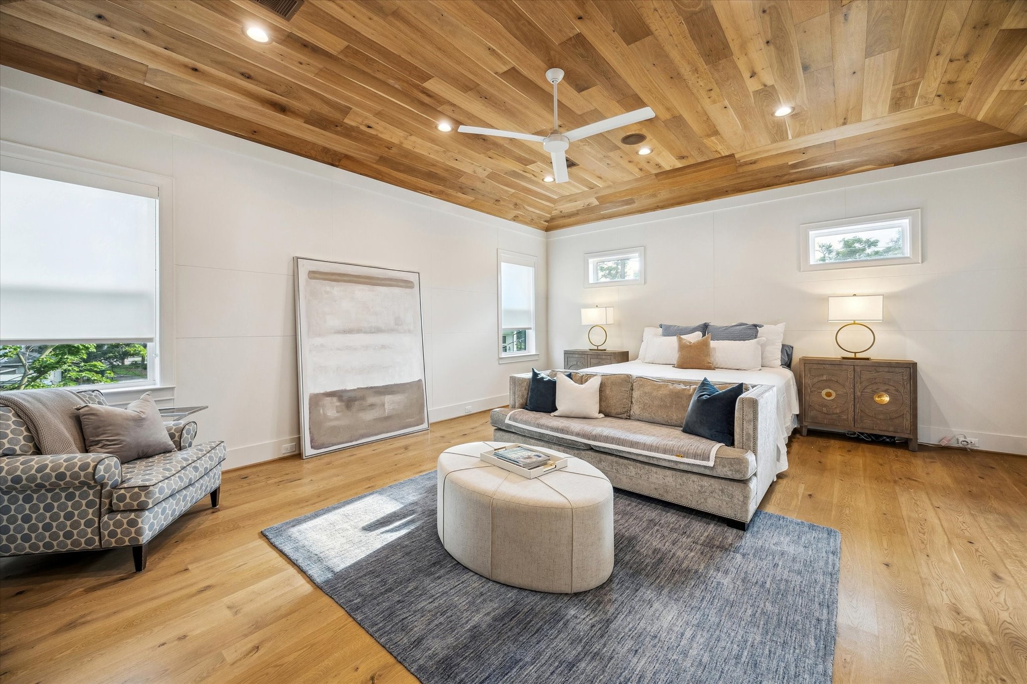 739 Azaleadell Drive Houston, TX 77018 - Photo 31 of 49 a living room with furniture and a wooden floor
