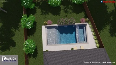 a view of a backyard with plants