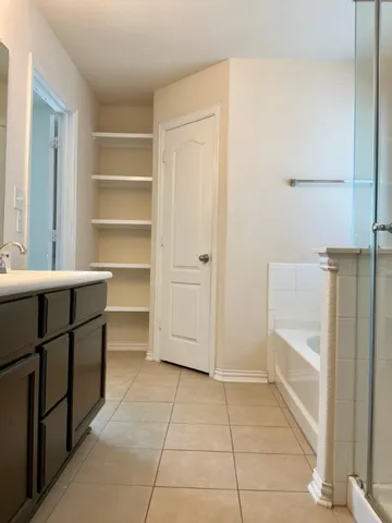 a view of a walk in closet