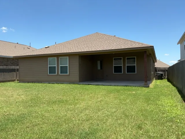 a backyard of a house