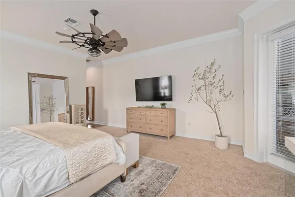 a bathroom with a granite countertop sink a toilet and a mirror