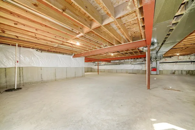 a view of an indoor garage