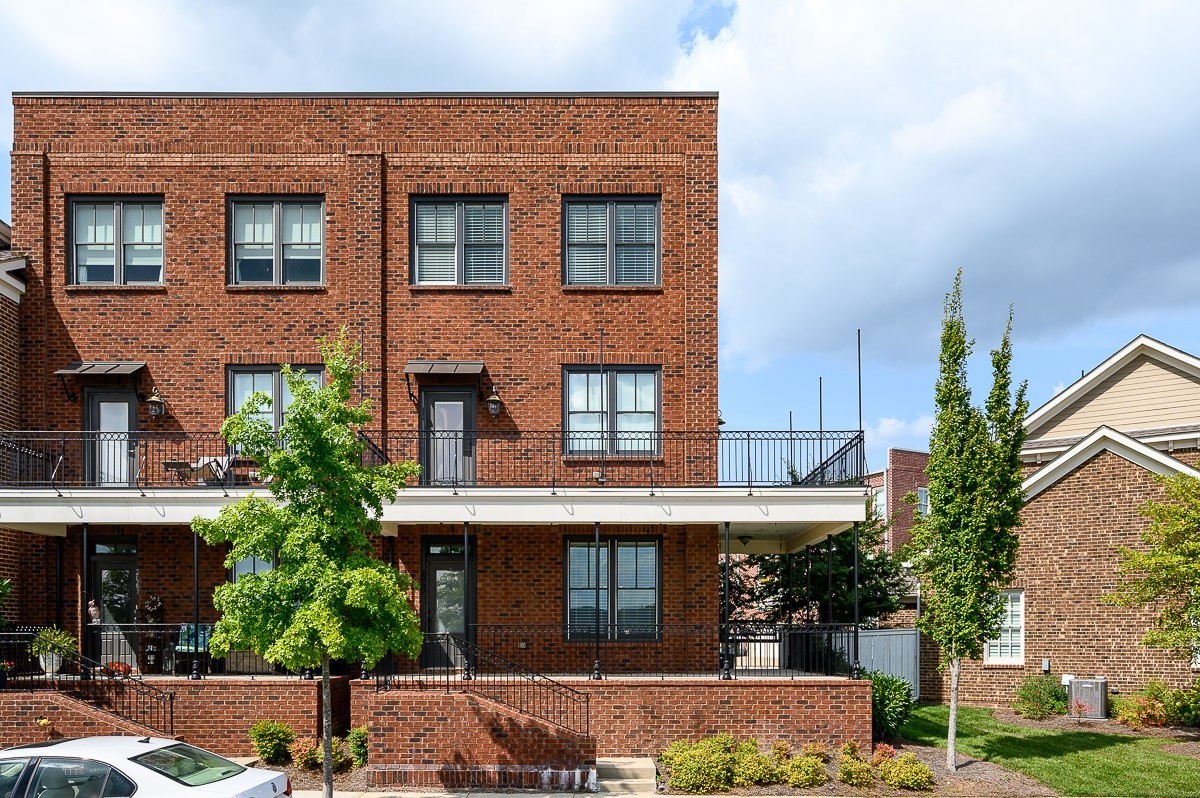 a front view of a house