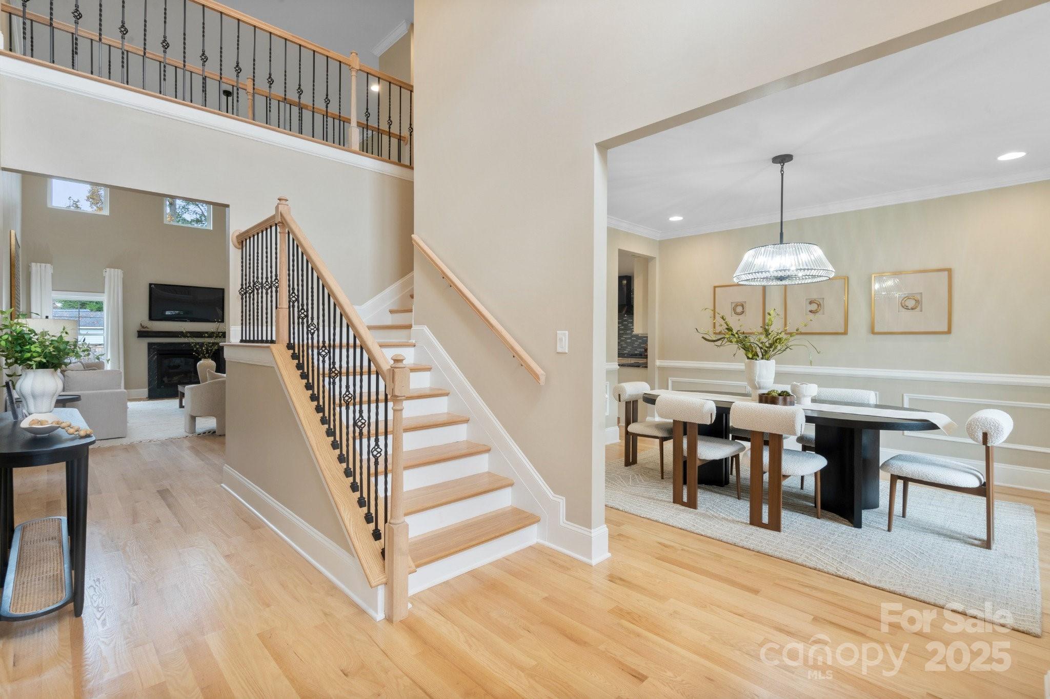4023 Randolph Road Charlotte, NC 28211 - Photo 16 of 48 a view of a hallway with furniture wooden floor and entryway