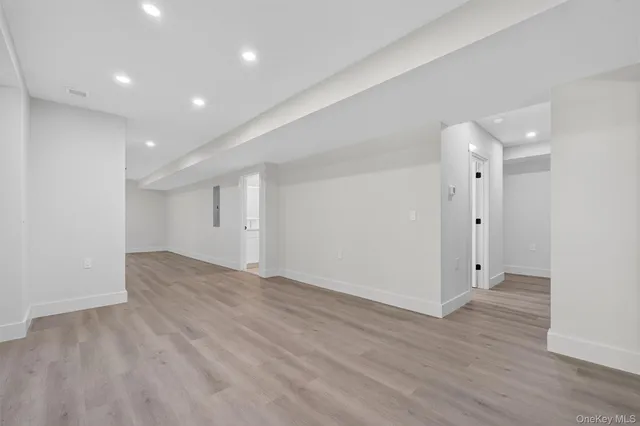 wooden floor in an empty room with wooden floor