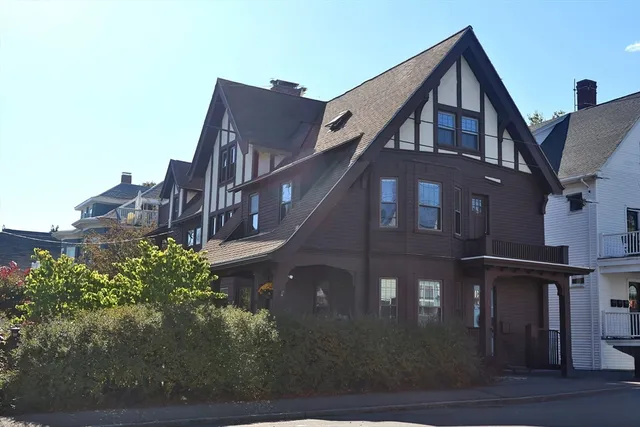 a front view of a house