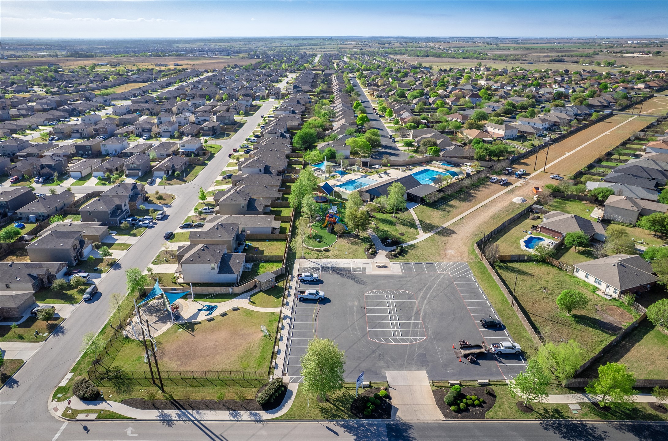 156 Greatest Gift Way Jarrell, TX 76537 - Photo 37 of 40 an aerial view of a city