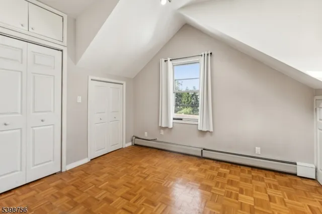 an empty room with a natural light