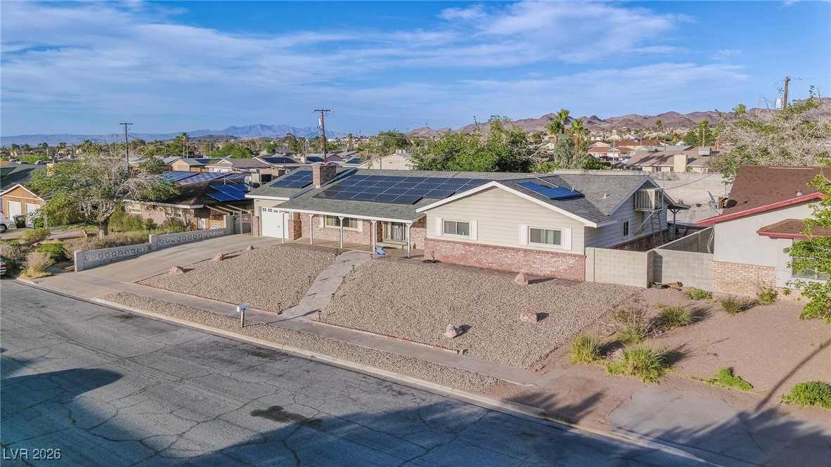 846 Fairview Drive Henderson, NV 89015 - Photo 2 of 39 Aerial view of residential area with a mountain backdrop