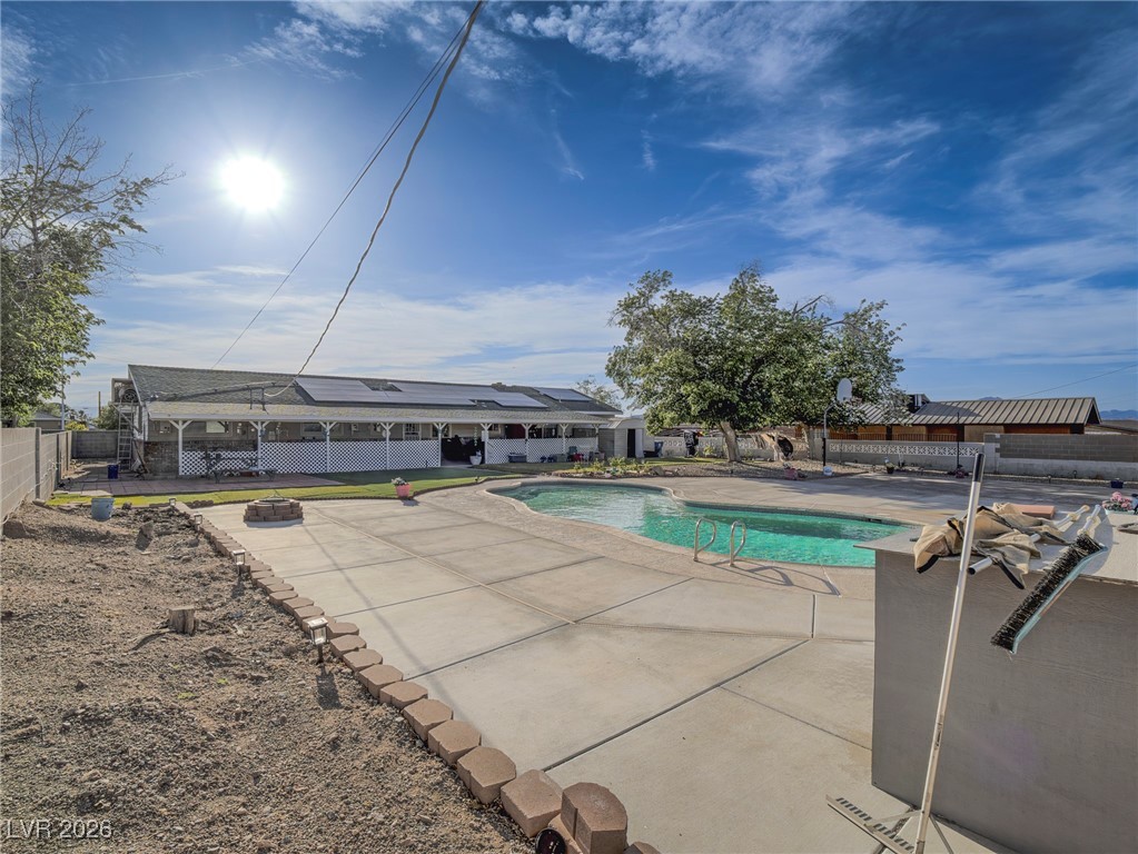 846 Fairview Drive Henderson, NV 89015 - Photo 36 of 39 View of swimming pool featuring a patio and a fenced backyard