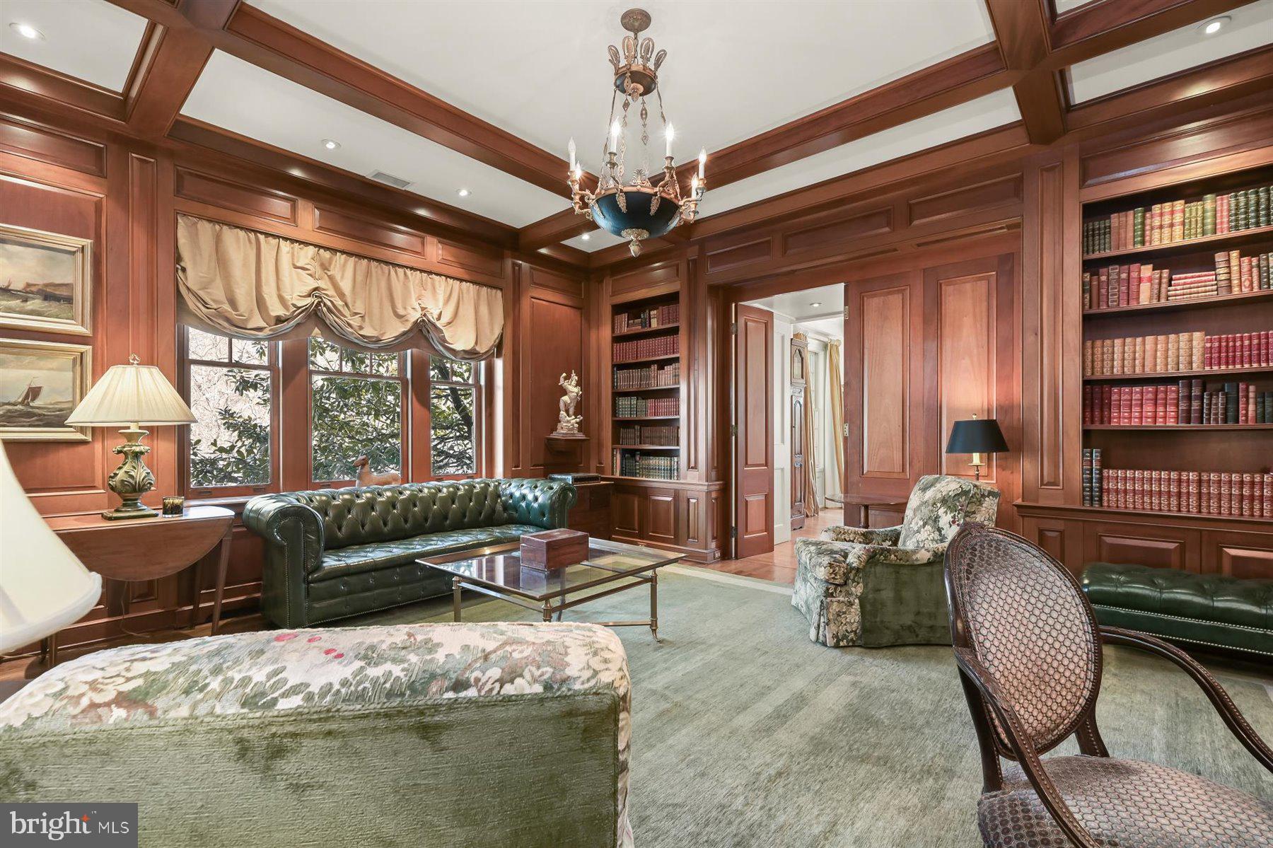 5320 27th Street Northwest Washington, DC 20015 - Photo 13 of 42 a living room with furniture or window and a chandelier