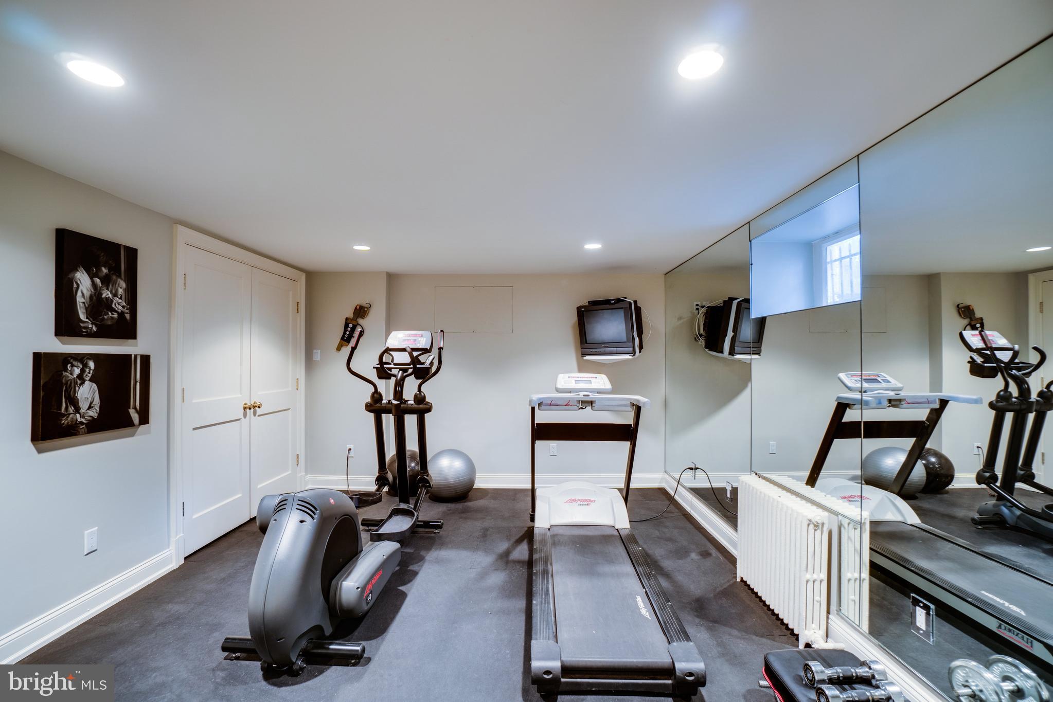 5320 27th Street Northwest Washington, DC 20015 - Photo 33 of 42 a view of a room with gym equipment