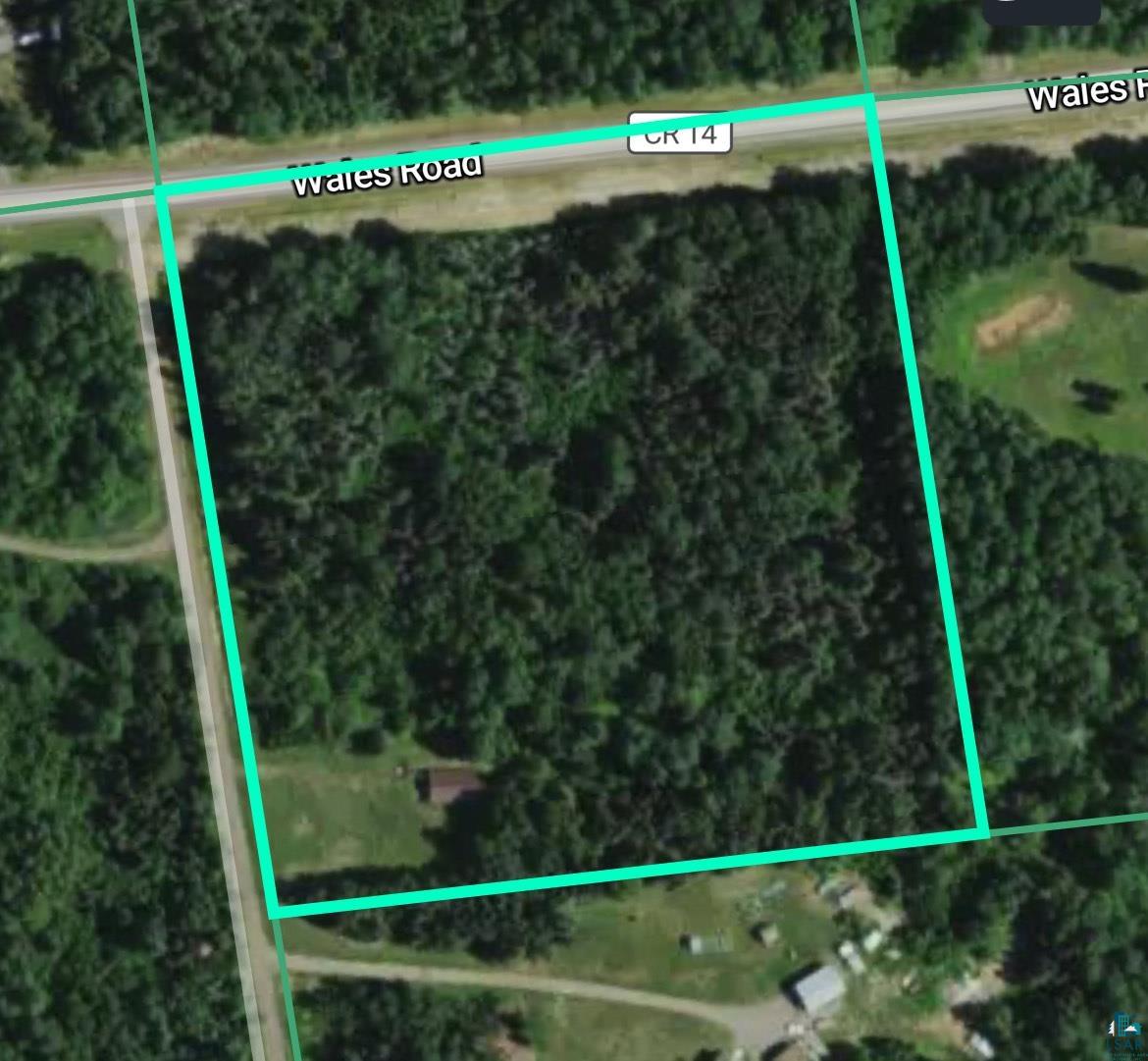 4184 Bergstrom Road Two Harbors, MN 55616 - Photo 20 of 20 Aerial map of property and surrounding area with property parcel outlined