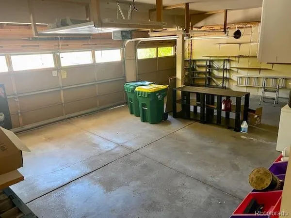 a view of a room with racks