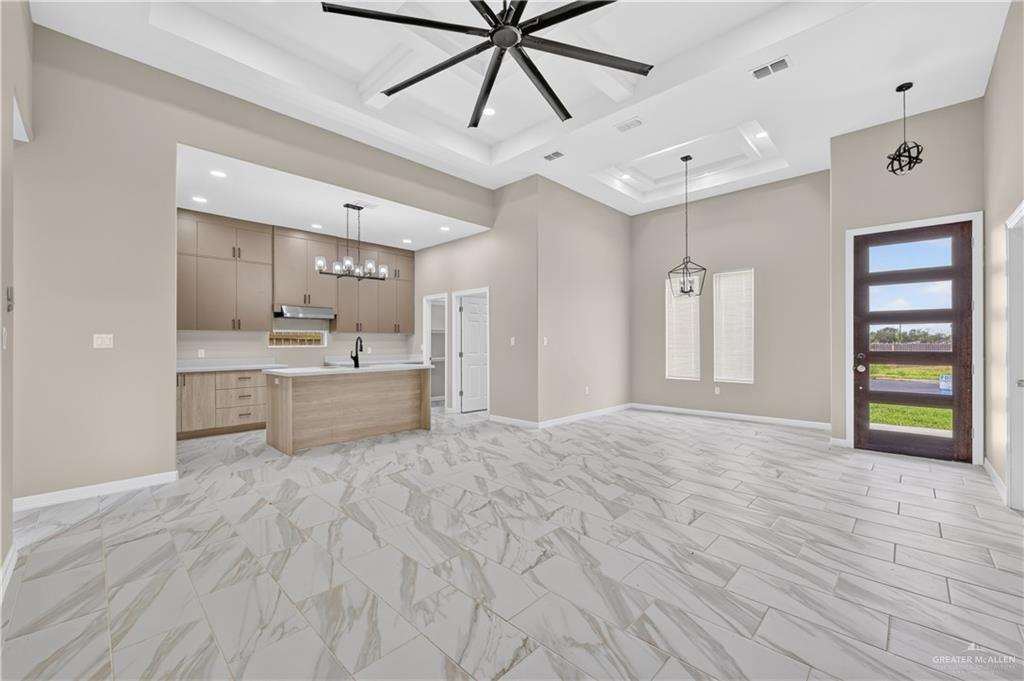 1920 Trinity Street Donna, TX 78537 - Photo 6 of 23 View to the living room and dining room with beautiful glass door