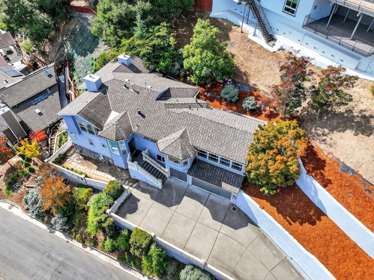 58 Hillcrest Road San Carlos, CA 94070 - Photo 104 of 105 an aerial view of residential houses with outdoor space