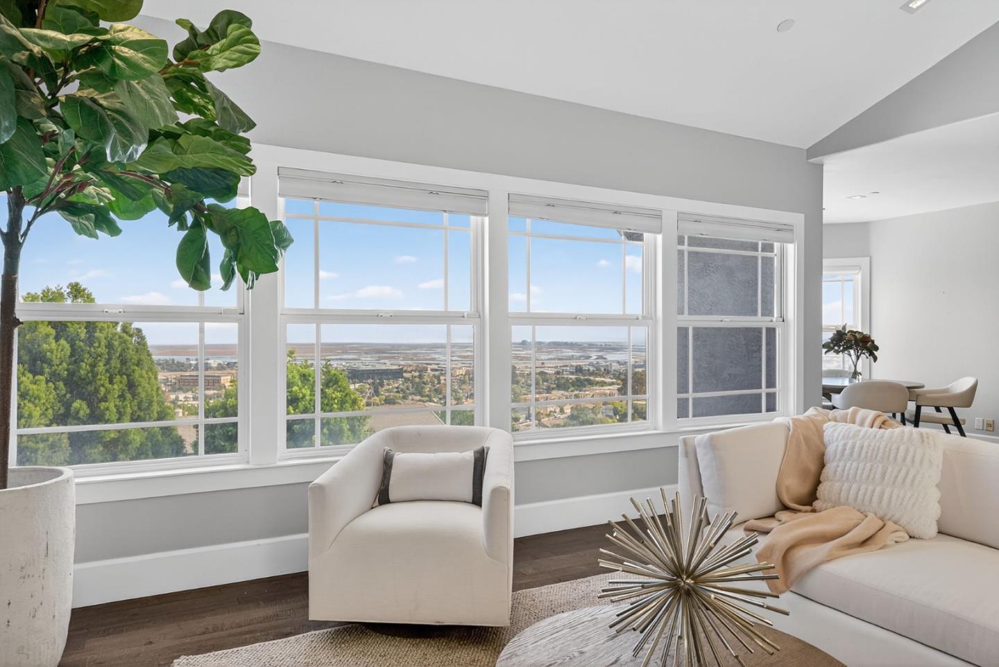 58 Hillcrest Road San Carlos, CA 94070 - Photo 13 of 105 a living room with furniture and a potted plant