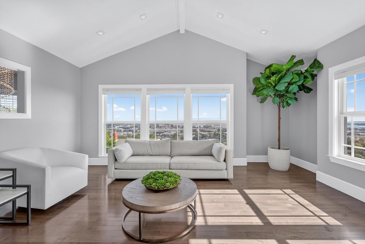 58 Hillcrest Road San Carlos, CA 94070 - Photo 40 of 105 a living room with furniture and a potted plant
