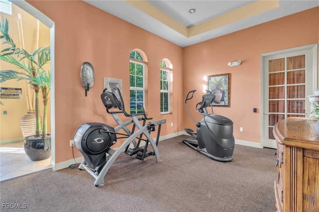 4109 Residence Drive, Unit 510 Fort Myers, FL 33901 - Photo 32 of 35 a view of a room with gym equipment