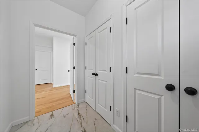 a view of a walk in closet