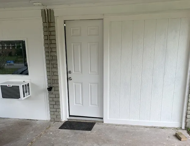 a view of front door