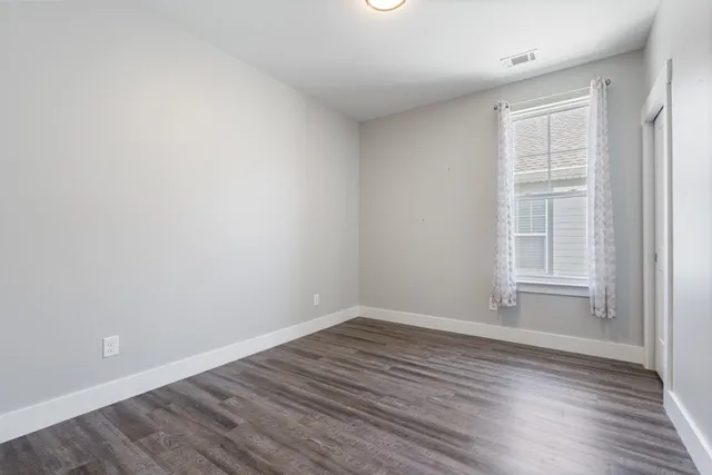 wooden floor in an empty room