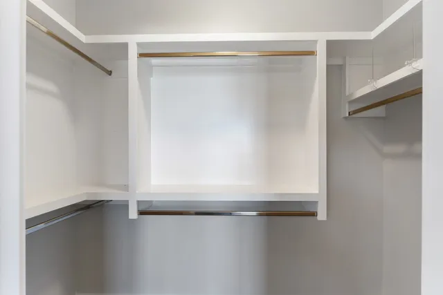 a close view of closet