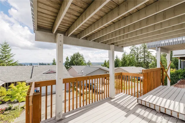 a view of balcony with couch