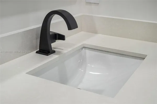 a view of small space with racks on the wall