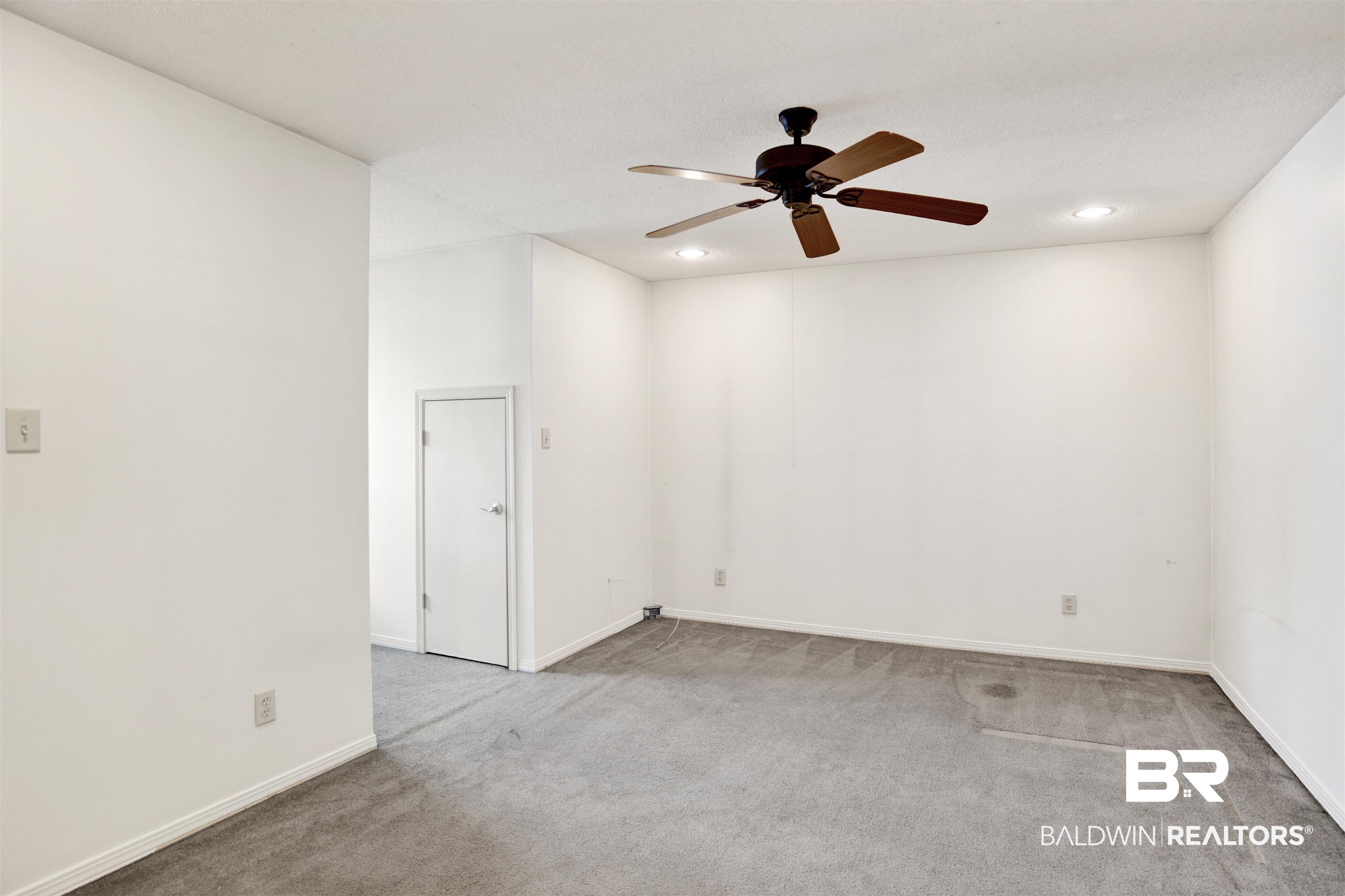 3412 Peyton Court Mobile, AL 36695 - Photo 23 of 27 Carpeted spare room with a ceiling fan, recessed lighting, and baseboards