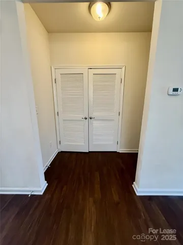 a close view of walk in closet