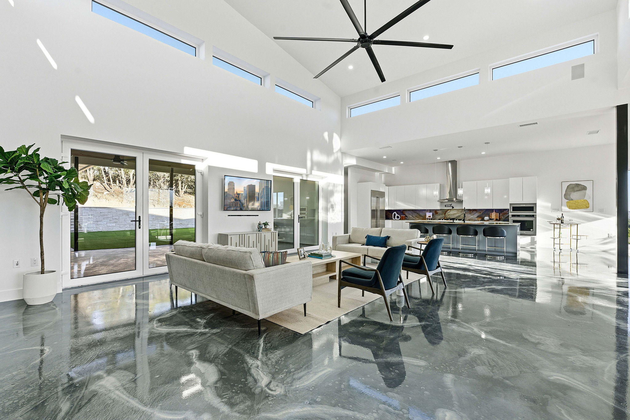 15400 Watumba Road Austin, TX 78734 - Photo 6 of 39 a living room with furniture and a large window